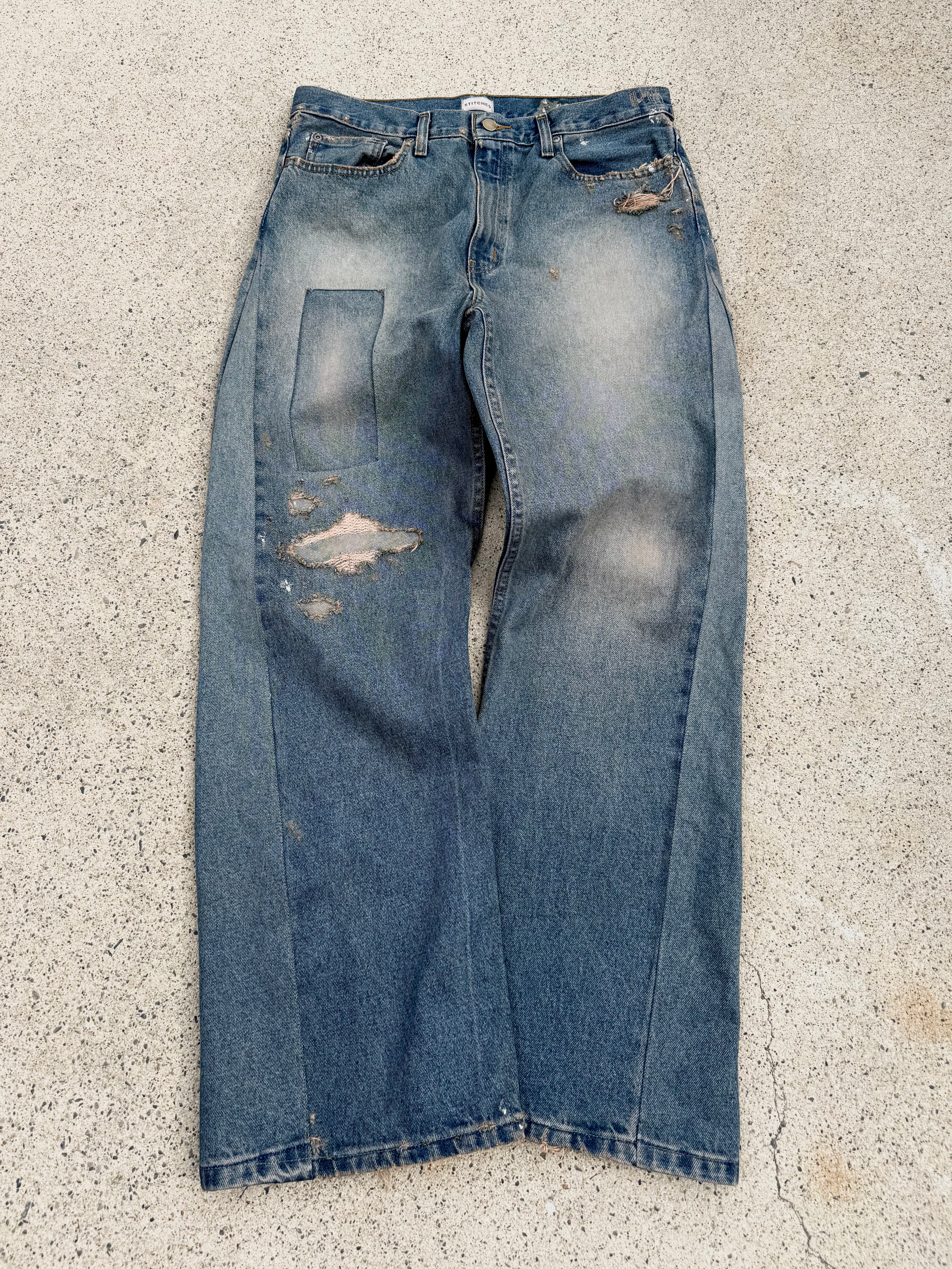 Patched Denim