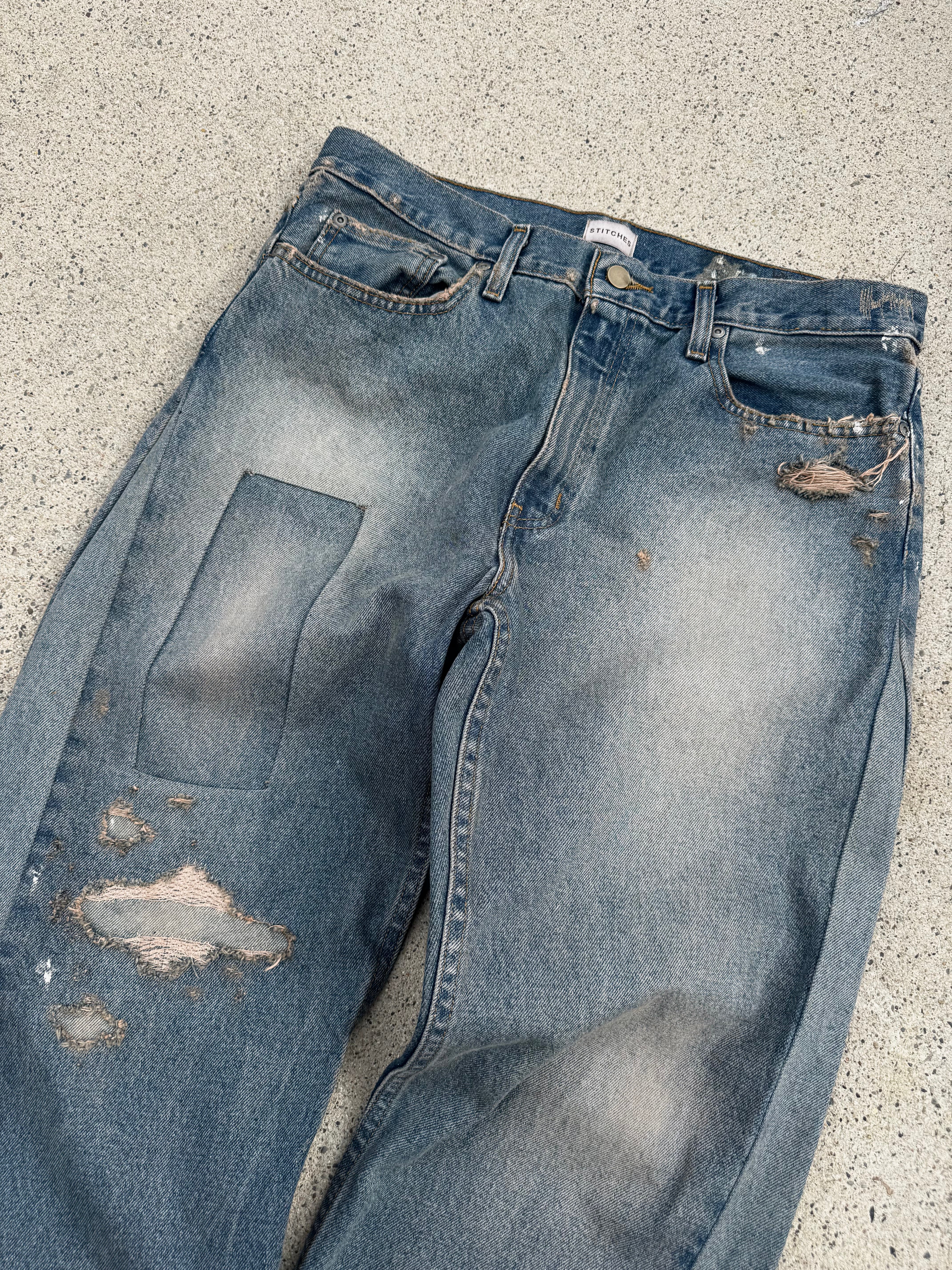 Patched Denim