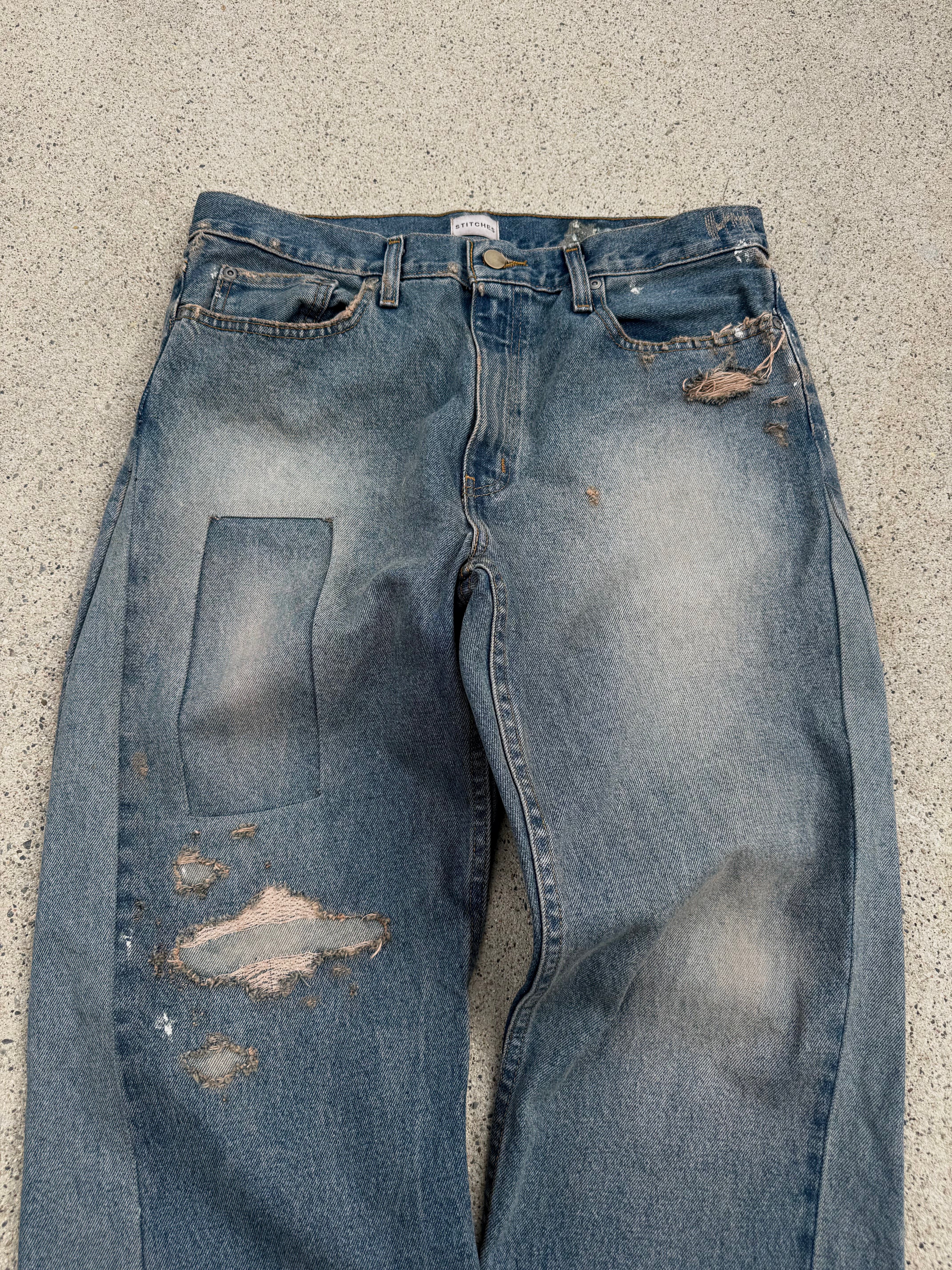 Patched Denim